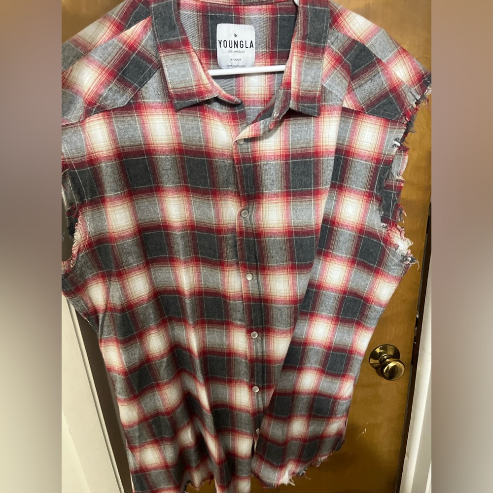 YoungLA flannel tank